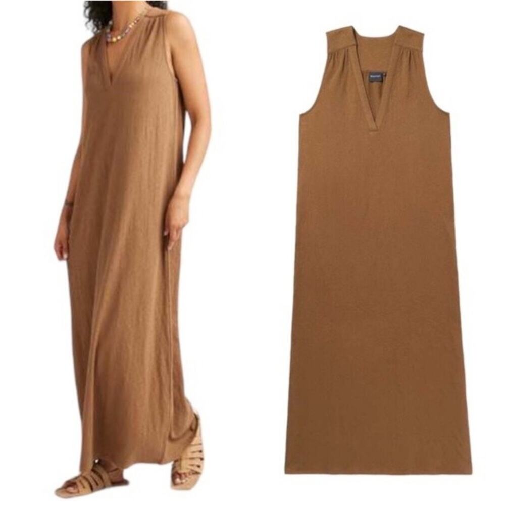 Richer Poorer Dress Womens Medium Brown Cloudweave Vacation Morning Roast Tank